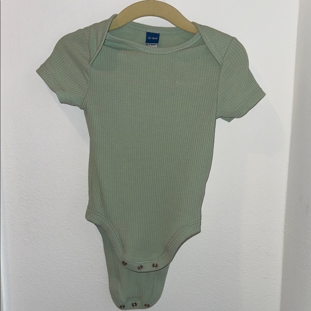 Old Navy Sage Ribbed Kids Bodysuit